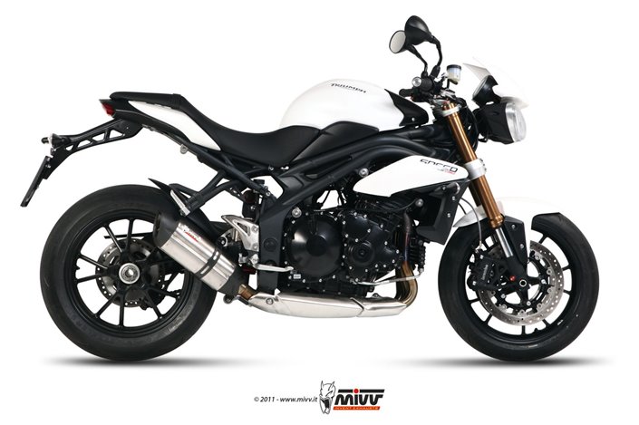 Silencieux Echappement Mivv Suono Inox Triumph Speed Triple 1050 RS Rs 2011 - 2015