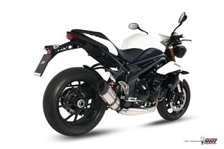 Schalldämpfer Escape Mivv Suono Edelstahl Triumph Speed Triple 1050 RS Rs 2011 - 2015