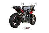 Silencer Exhaust Mivv Suono Black Black Stainless Steel Triumph Speed Triple 1050 R S Rs 2016 -2017