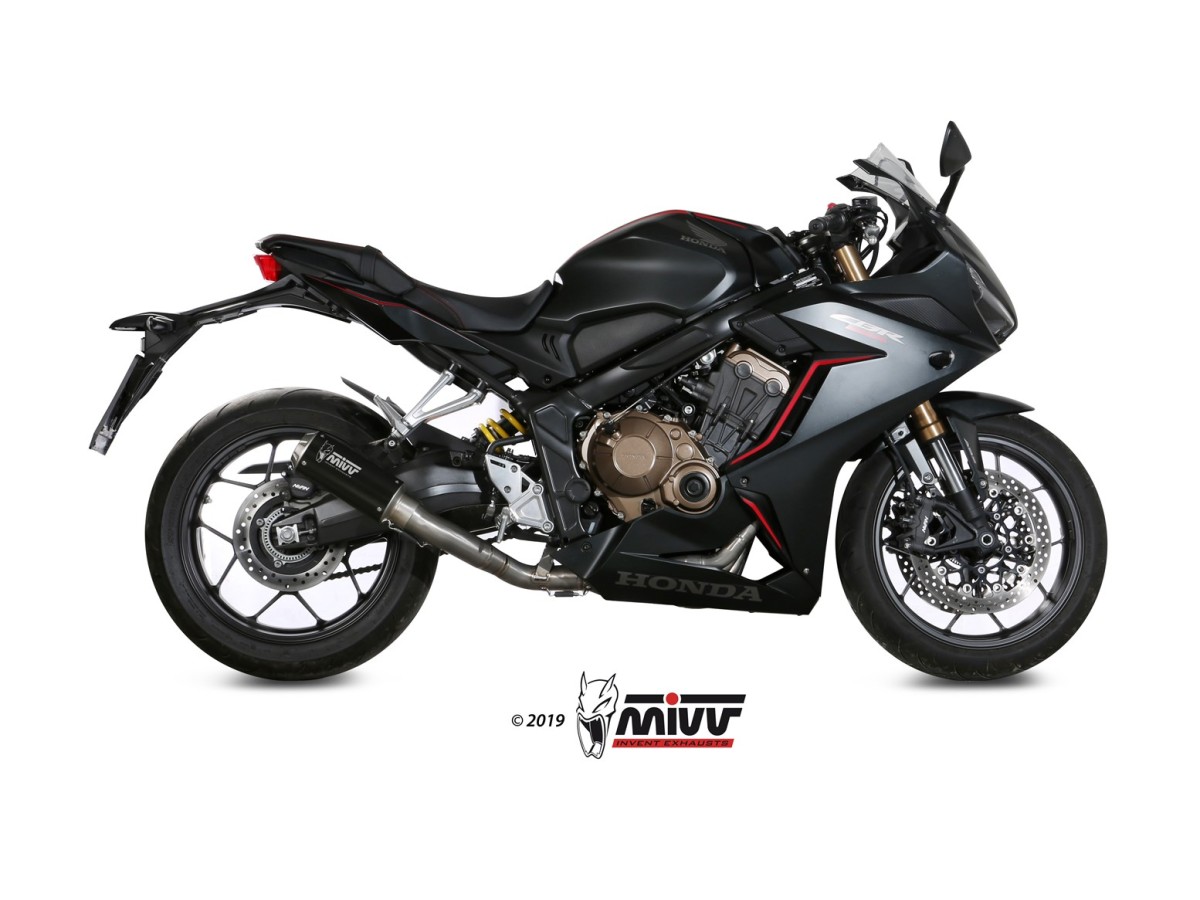 Complete exhaust system H.072.SM3B Mivv MK3 BLACK STAINLESS STEEL Honda CBR 650 R 2019-2023