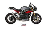 Silencer Exhaust Mivv Ghibli Stainless Steel Triumph Speed Triple 1050 R S Rs 2016 -2017