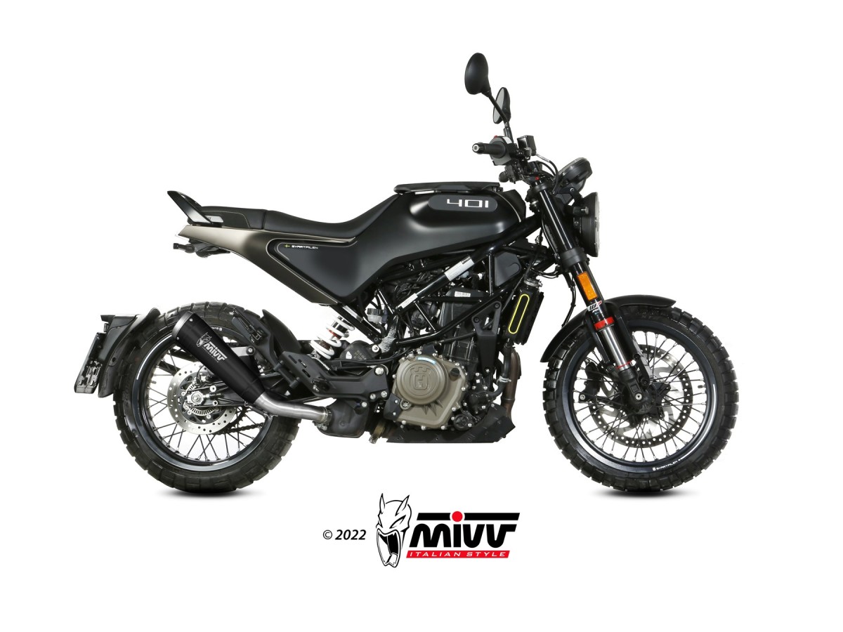 Sistema Di Scarico Terminale HU.004.LGB Mivv GHIBLI INOX NERO Husqvarna Svartpilen/Vitpilen 401 2021-2023