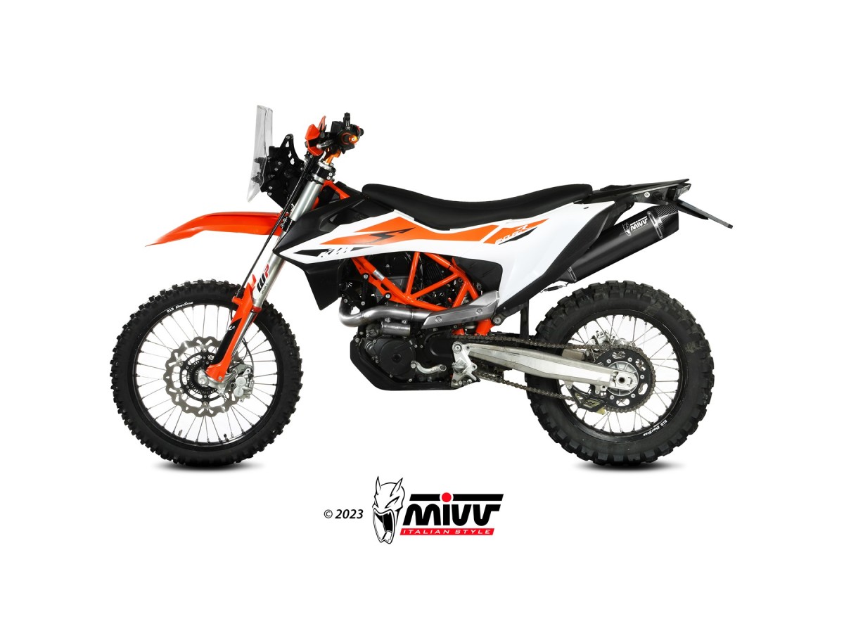 M.KT.031.LXBC Système d'échappement terminal Mivv STR-1 NOIR INOX ktm 690 enduro r 2019-2020