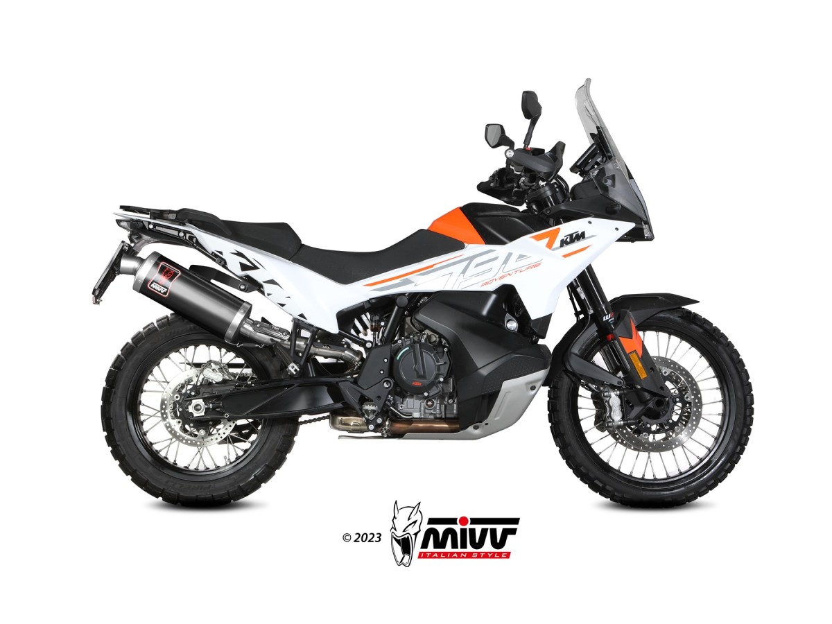 Mivv DAKAR STEEL BLACK Schalldämpfer-Auspuffanlage KT.021.LEKB KTM 790 Adventure/R 2019-2020