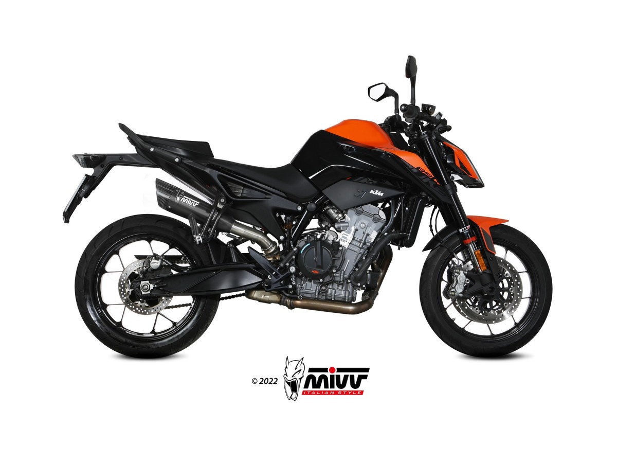 KT.020.LC5B Mivv X-M5 SCHWARZE EDELSTAHL-Auspuffanlage KTM 890 Duke 2020-2024