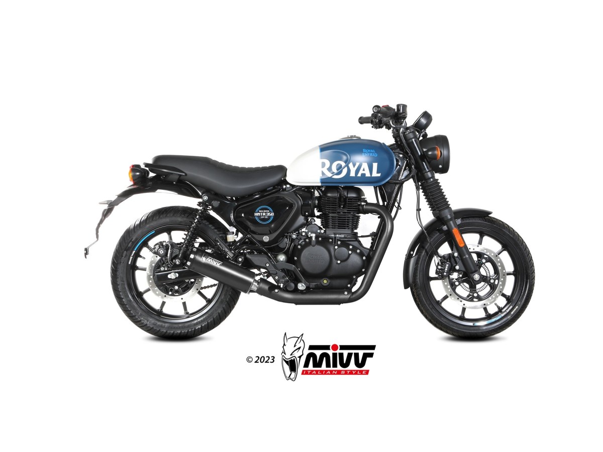 RE.005.LH1BC Mivv HR-1 EMBOUT EN ALUMINIUM ACIER INOXYDABLE NOIR Royal Enfield HNTR 350 2023-24