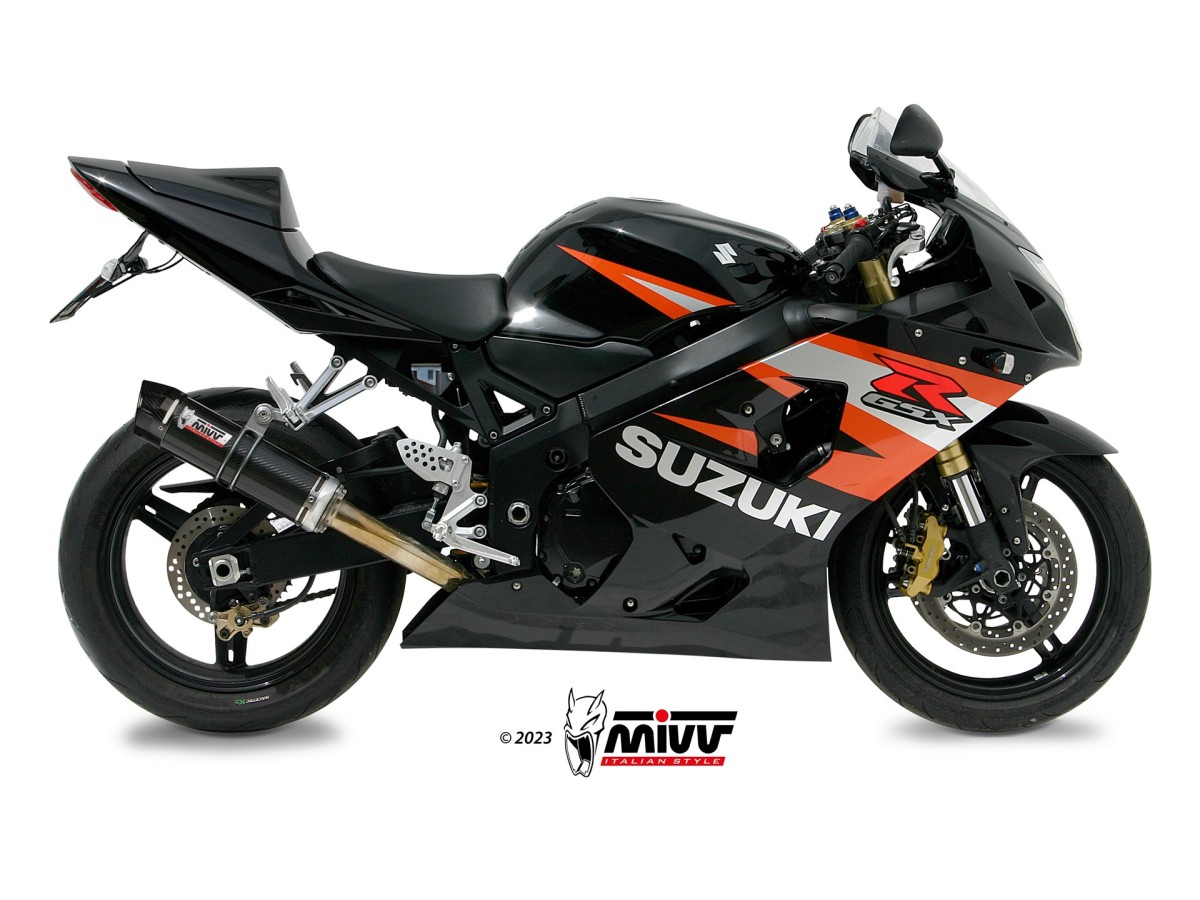 Système d'échappement S.014.L2SC Silencieux Mivv GP CARBONE AVEC COUPE CARBONE Suzuki GSX-R 600 2004-2005