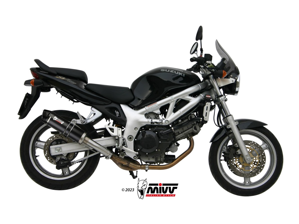 S.004.L2SC Mivv GP CARBON Schalldämpfer-Auspuffanlage MIT CARBON-BECHER Suzuki SV 650 1999-2002