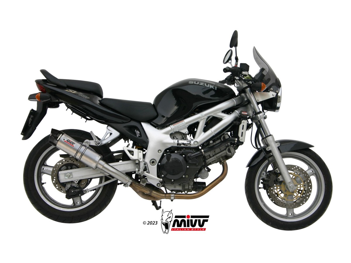 S.004.L6SC Système d'échappement Mivv GP TITANE AVEC COUPE CARBONE Suzuki SV 650 1999-2002