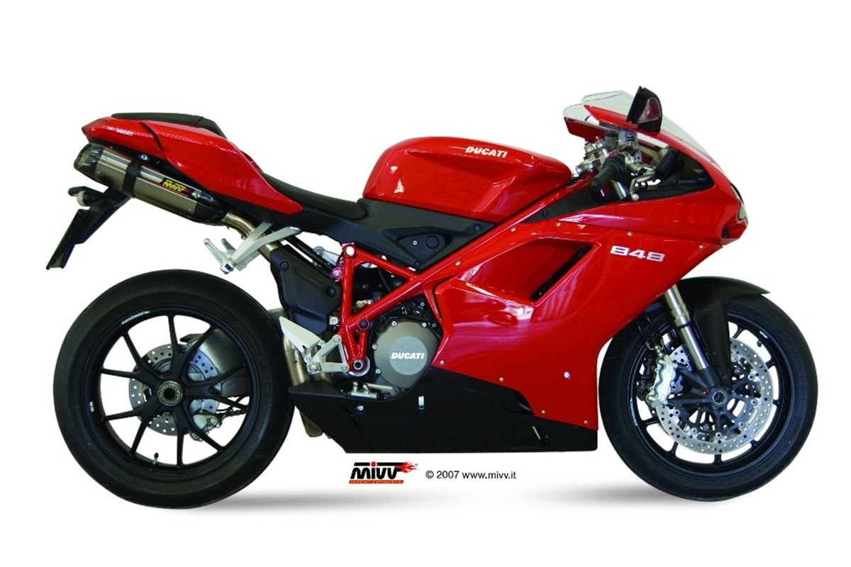 Schalldämpfers Escape Mivv Suono Edelstahl Ducati 848 2007 - 2013