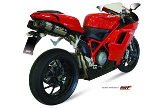 Schalldämpfers Escape Mivv Suono Edelstahl Ducati 848 2007 - 2013