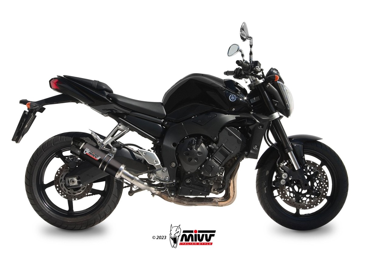 Sistema di scarico terminale Y.023.LXBC Mivv GP INOX NERO CON COPPA CARBONIO Yamaha FZ1/FZ1 Fazer 2006-2016