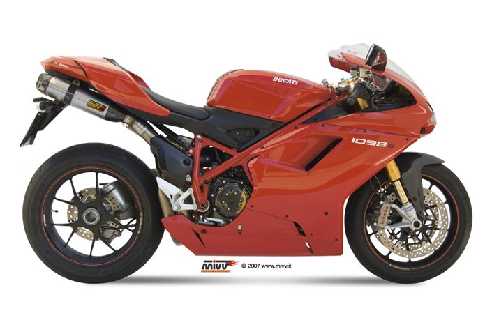 Schalldämpfers Escape Mivv Suono Edelstahl Ducati 1098 2007 - 2011