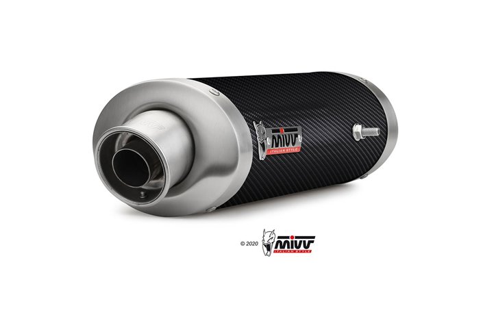 Silencer Exhaust Mivv Oval Carbon Honda Cbr 1000 Rr 2004 - 2005