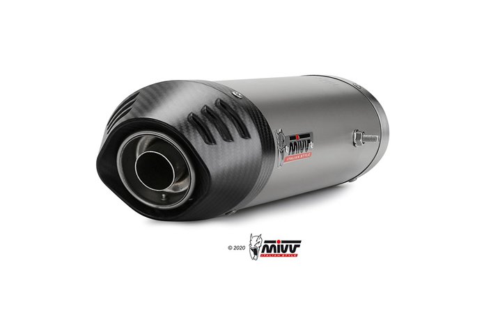 Silencers Exhaust Mivv Oval Titanium With Carbon Cup Ducati 1198 2009 - 2012