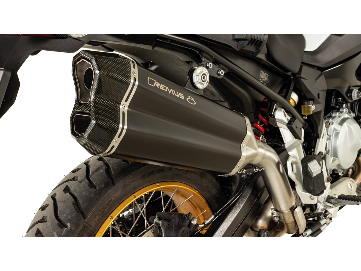 Terminal exhaust system 84782 085518 Remus 8 black steel BMW F 850 GS 2021