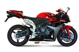 Silencieux Echappement Mivv Suono Noir Noir Inox Honda Cbr 600 Rr 2007 - 2012