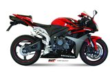 Silencieux Echappement Mivv Suono Noir Noir Inox Honda Cbr 600 Rr 2007 - 2012