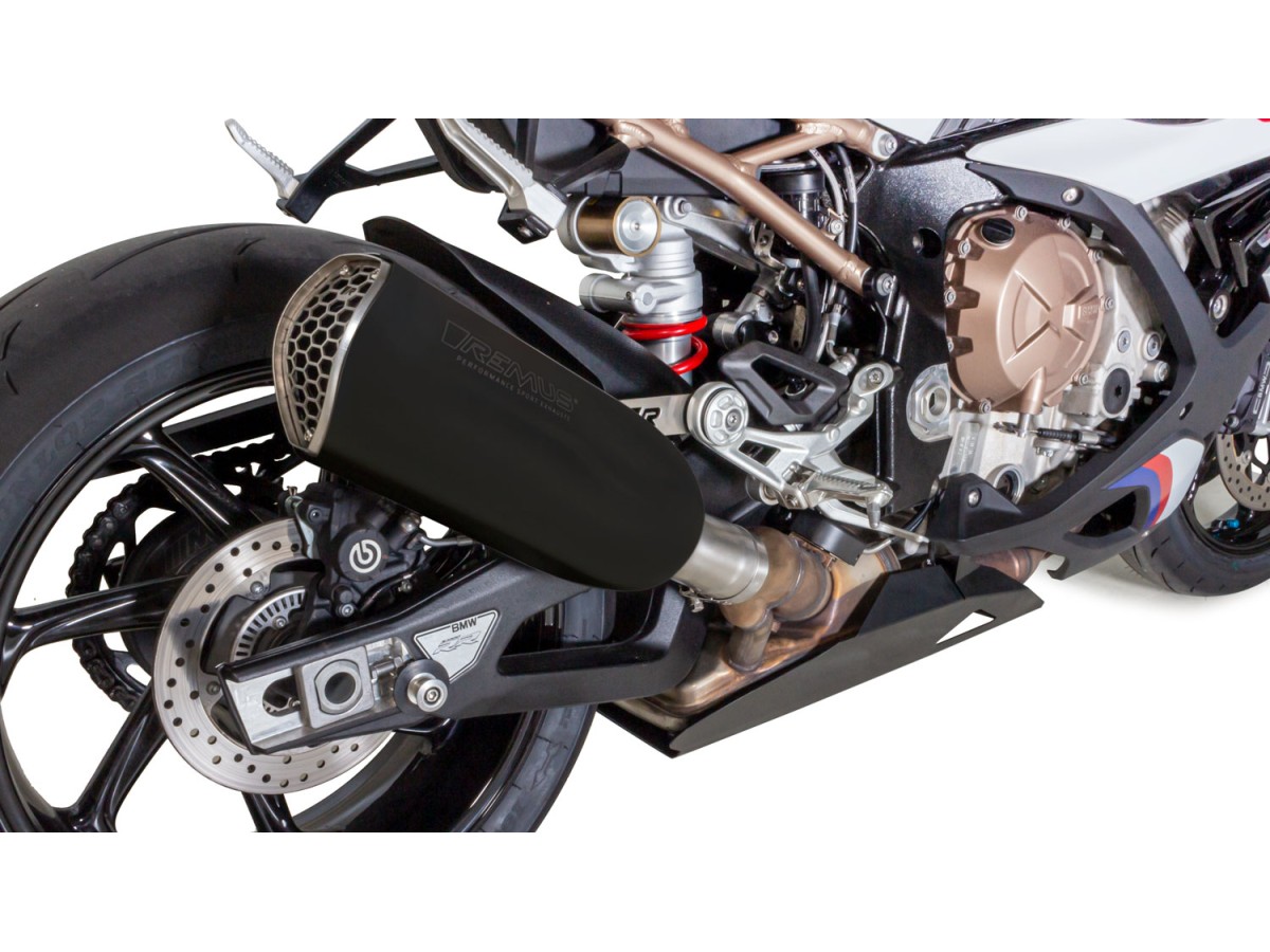 Terminal exhaust system 94783 087019 Remus NXT Racing in black steel BMW S 1000 RR 2021