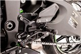 Kit pedane regolabili Vcr38Gt Nero Gilles Tooling Kawasaki Zx-6R 636 Zx636E 2013 - 2018