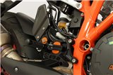 Kit pedane regolabili Vcr38Gt Nero Gilles Tooling Ktm 1290 Super Duke R A2 B2 2014 - 2016