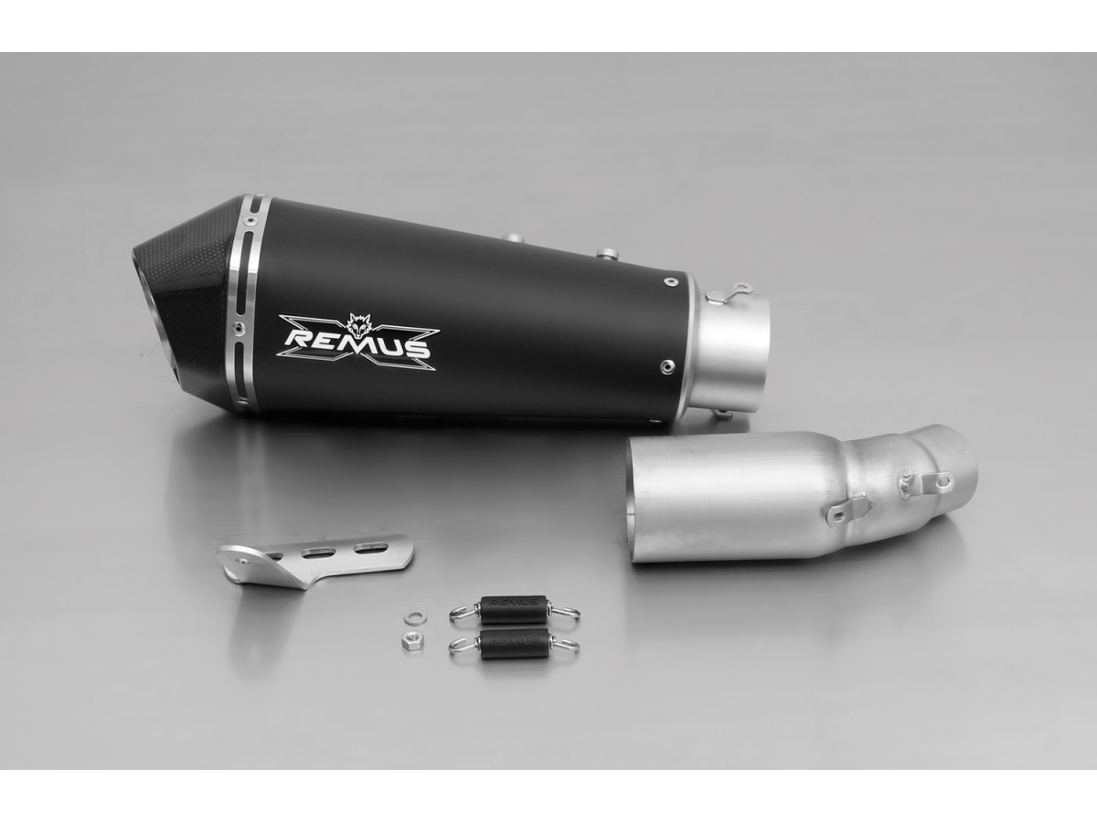 Remus terminal exhaust system 036782 155215 Hypercone in black steel Ducati Scrambler Full Throttle 2015