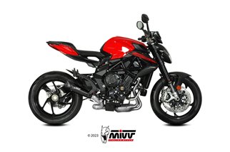 Sistema di scarico Terminale V.004.SC5B Mivv X-M5 INOX NERO MV Augusta Brutale 800 RR 2017-2024