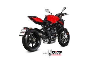 Sistema di scarico Terminale V.004.SC5B Mivv X-M5 INOX NERO MV Augusta Brutale 800 RR 2017-2024