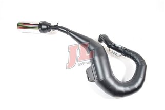 Échappement Silencieux Jl Exhausts Rz Mk1 Droit Original Noir Vespa P200