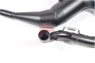 Échappement Silencieux Jl Exhausts Rz Mk1 Droit Original Noir Vespa P200