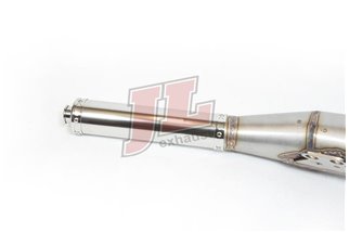 Schalldämpfer Auspuff Jl Exhausts Reserverad Aus Edelstahl Links Vespa P200