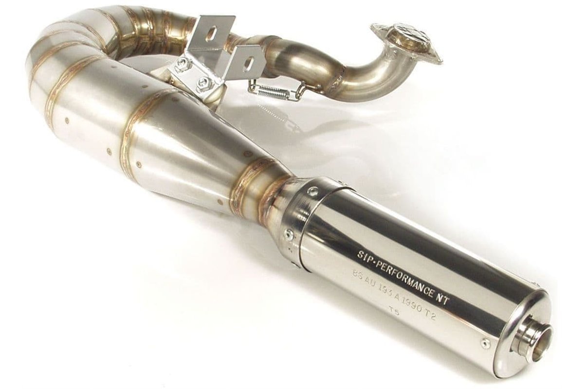 Échappement Silencieux Jl Exhausts Evo 2003 Hi-Torque Lh Original Inox Vespa T5-125