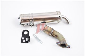 Silencer Jl Exhausts Smallframe Curly Black Vespa Et3