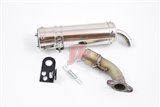 Silencer Jl Exhausts Smallframe Curly Black Vespa Et3