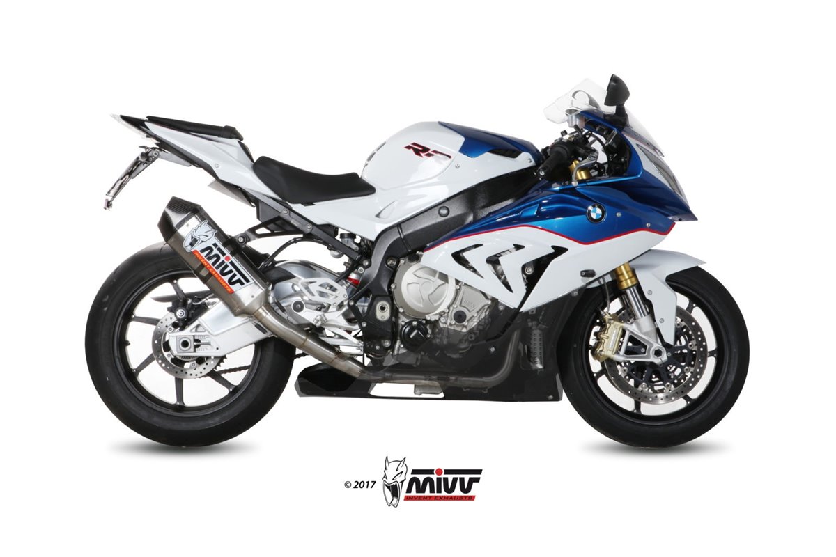 Full System 4 In 2 In 1 Exhaust Mivv Impianto Completo Stainless Steel Bmw S 1000 Rr 2015 - 2016