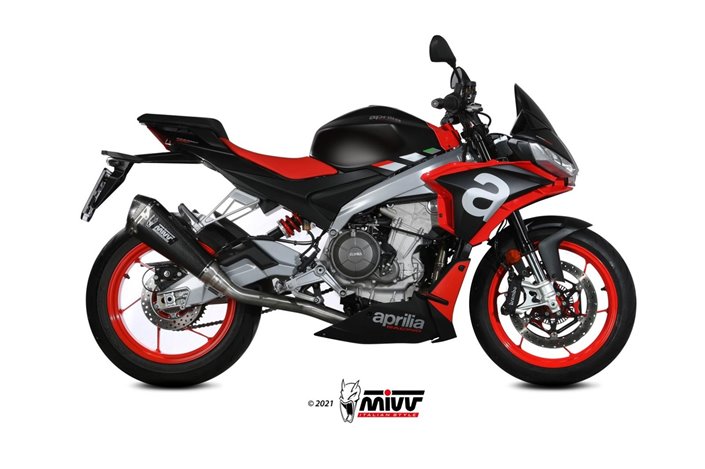 Full System 4 In 2 In 1 Exhaust Mivv Impianto Completo Carbon Aprilia Tuono 660 2021 - 2022