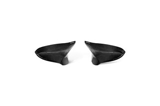 Glossy carbon Mirror caps Akrapovic BMW 2 COUPE M2 CS 01-20