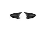 Glossy carbon Mirror caps Akrapovic BMW 2 COUPE M2 CS 01-20