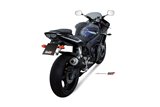 Silencieux Echappement Mivv Gp Noir Noir Inox Yamaha Yzf 600 R6 2003 - 2005