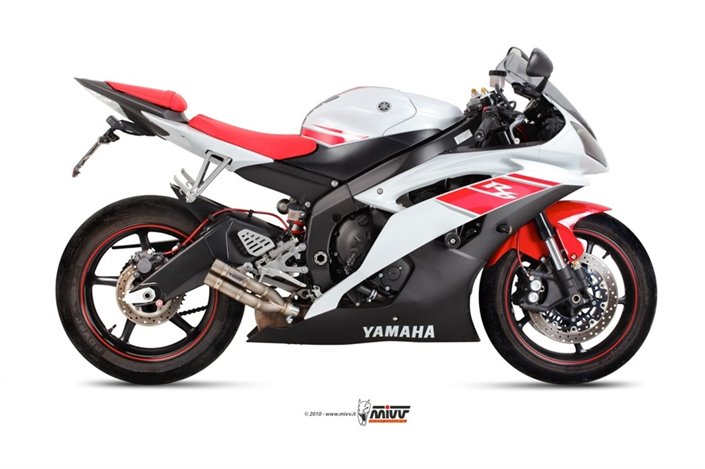 Schalldämpfer Escape Mivv Double Gun Titan Yamaha Yzf 600 R6 2006 - 2016