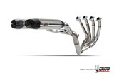 Full System 4 In 2 In 1 Exhaust Mivv Impianto Completo Stainless Steel Yamaha Yzf 1000 R1 2009 - 2014