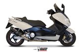 Full System 1 In 1 Exhaust Mivv Suono Black Black Stainless Steel Yamaha T-Max 500 2001 - 2007