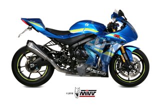 Komplettsystem 4 in 2 in 1 Escape Mivv Impianto Completo Edelstahl Suzuki Gsx-R 1000 2017 - 2020