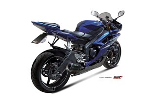 Terminale Scarico Mivv Suono Black Inox Nero Yamaha Yzf 600 R6 2006 - 2016