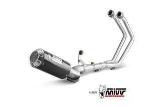 Full System 1 In 1 Exhaust Mivv Impianto Completo Carbon Yamaha Yzf R25 2015 - 2022