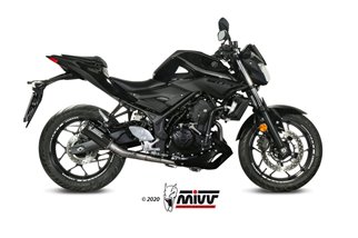 Scarico Completo 1X1 Mivv Impianto Completo Carbonio Yamaha Mt-03 2016 - 2022