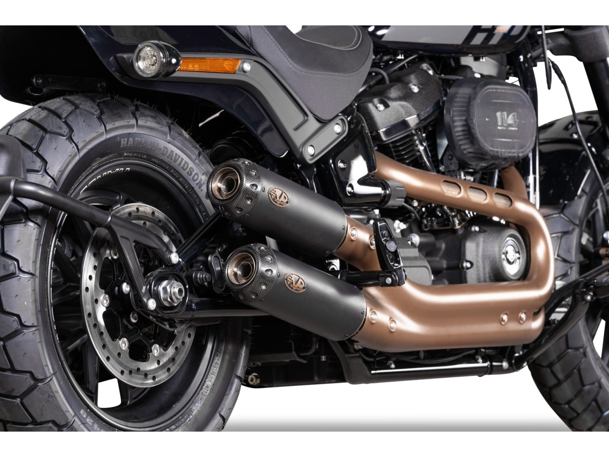 Scarico coppia silenziatori VPerformance nero AHAR0290048 Harley-Davidson Fat Bob 2021-2024