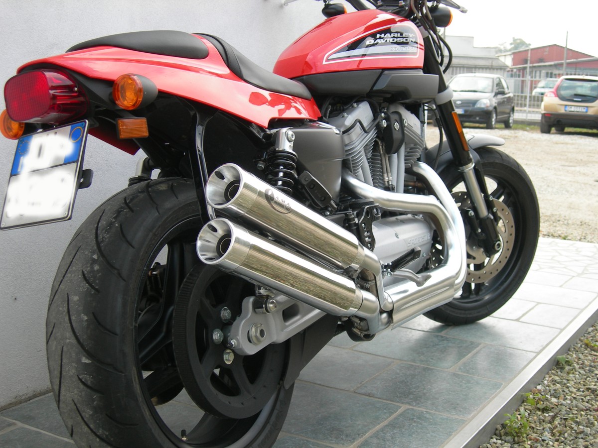 Scarico coppia silenziatori VPerformance Cromati AHAR0160001 Harley-Davidson XR 1200 Twin 2009-12