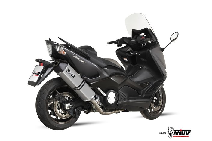 Système Complet 1 En 1 Echappement Mivv Speed Edge Inox Yamaha T-Max 500 2012 - 2016