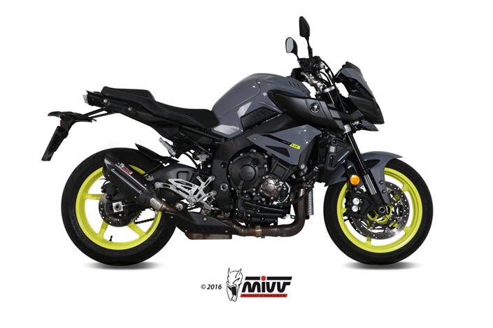 Schalldämpfer Escape Mivv Suono Schwarz Schwarz Edelstahl Yamaha Mt-10 2016 - 2022